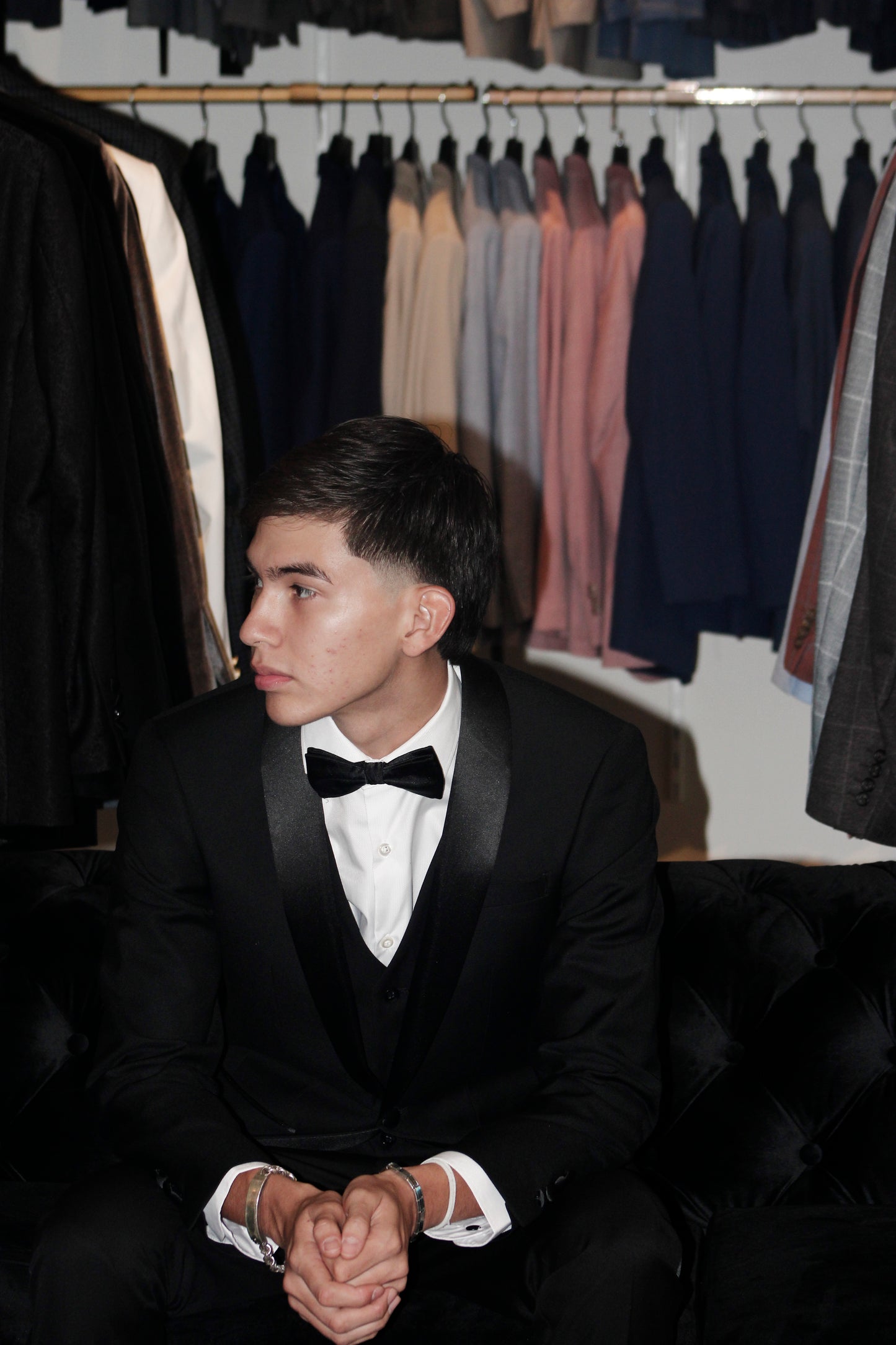 SHAWL TUXEDO BLACK