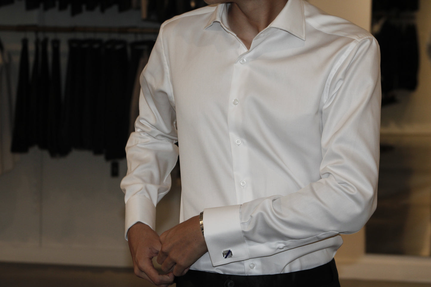 FRENCH CUFF COTTON SHIRT