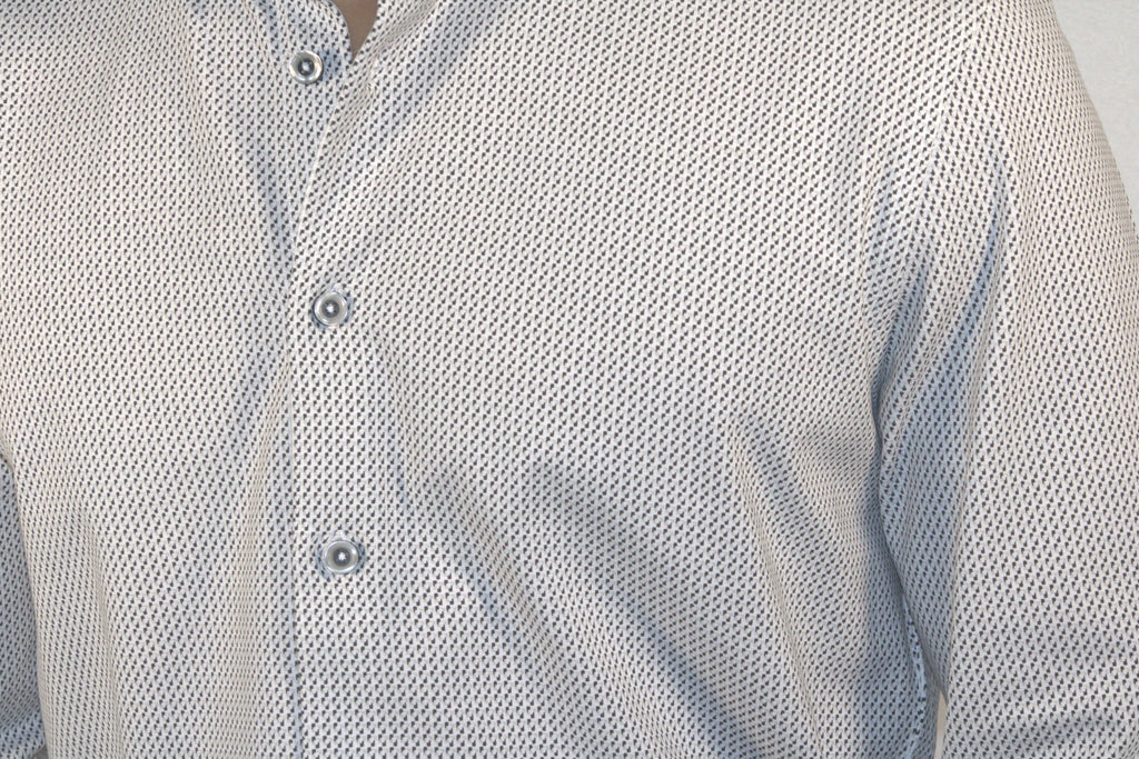 CAMISA ECHO BLANCO Y NEGRO