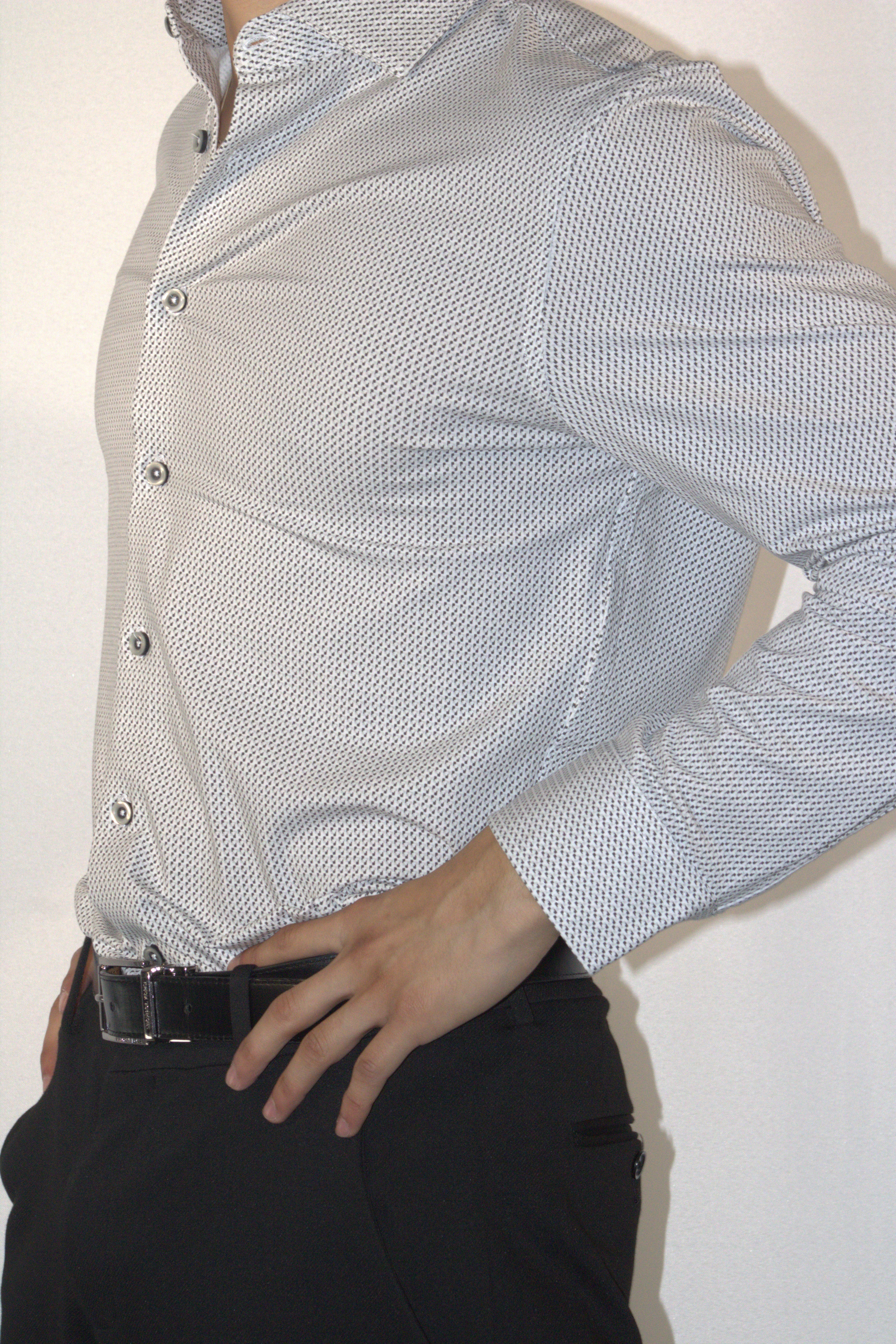 CAMISA ECHO BLANCO Y NEGRO