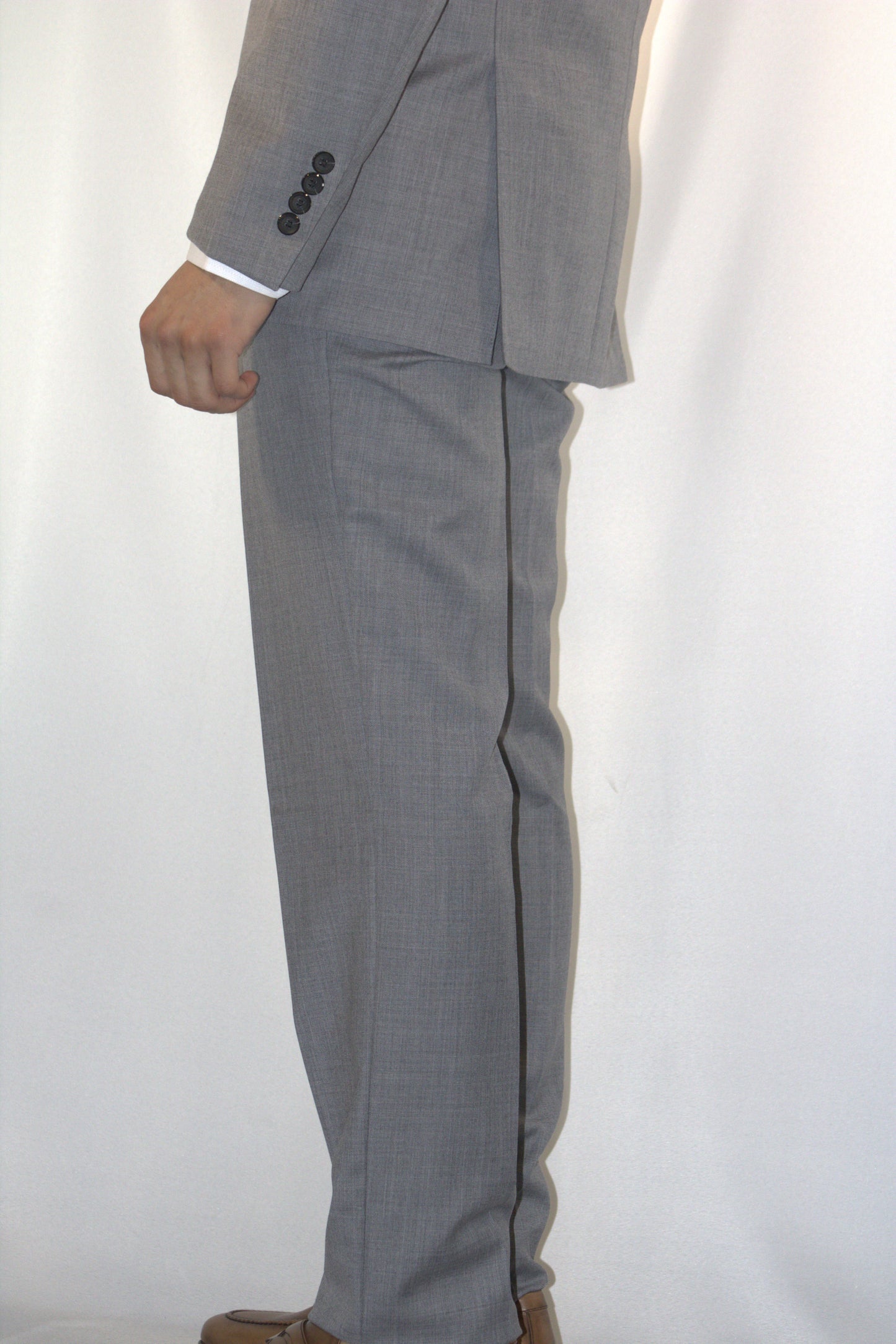 WOOL PLATINUM GREY SUIT