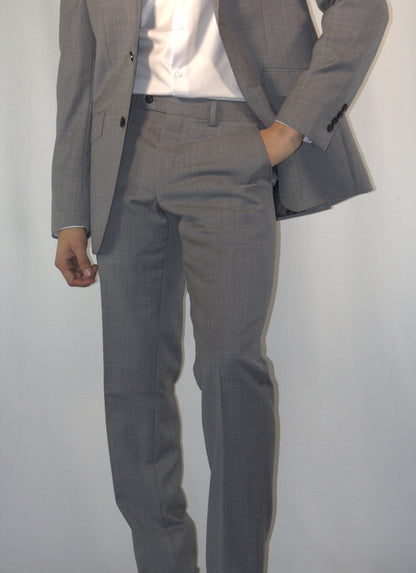 WOOL PLATINUM GREY SUIT