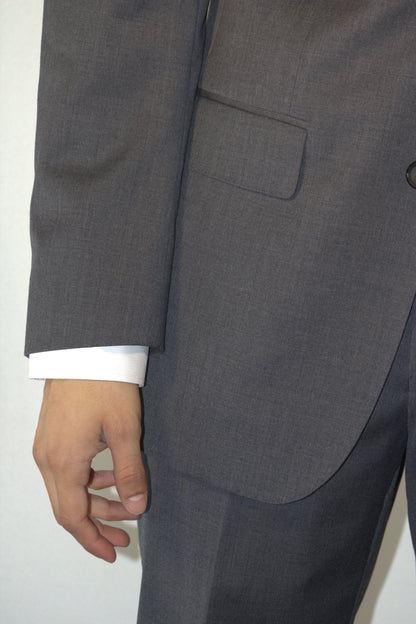 Wool Medium Grey Suit