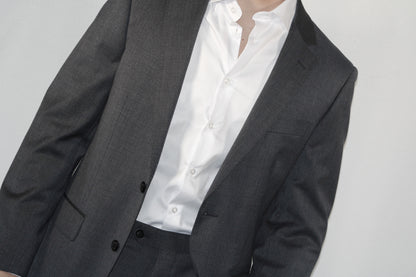 Wool Medium Grey Suit