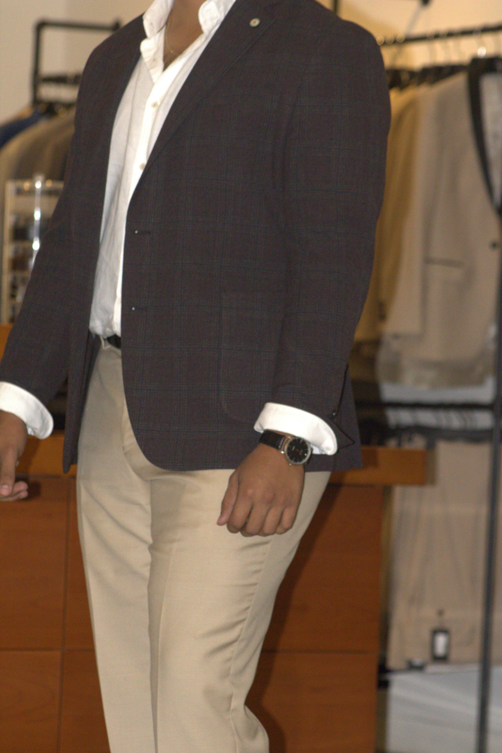 BROWN TEXTURE BLAZER