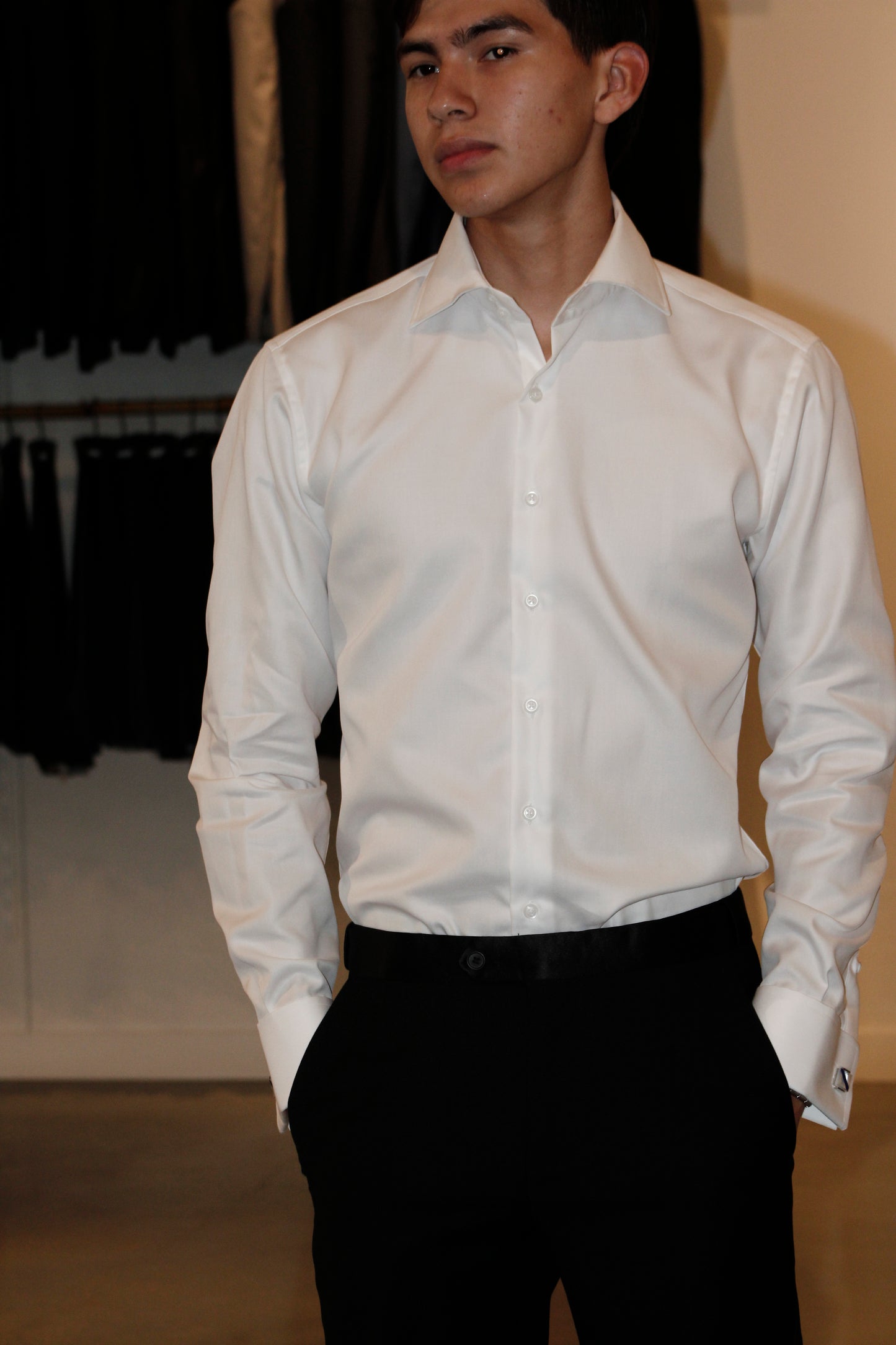 FRENCH CUFF COTTON SHIRT