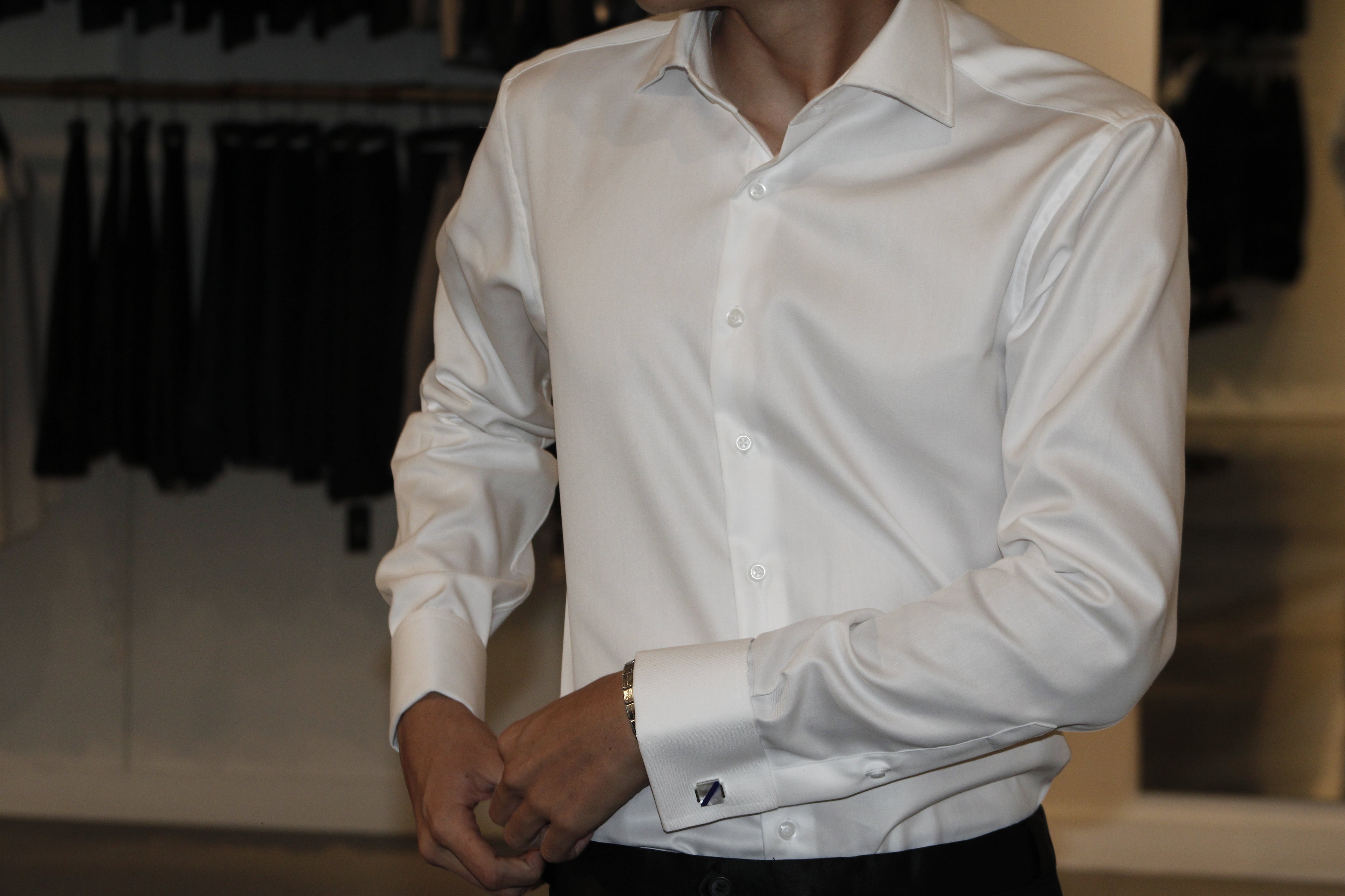 FRENCH CUFF COTTON SHIRT