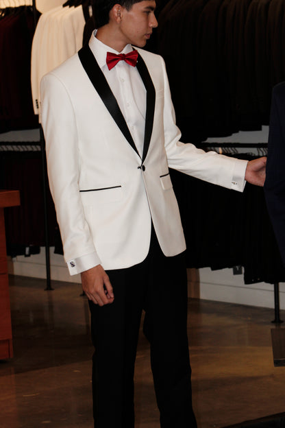 WHITE NOIR SHAWL TUXEDO