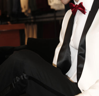 WHITE NOIR SHAWL TUXEDO