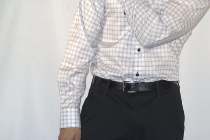 SWISS PATTERN WHITE SHIRT