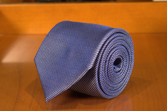 SILK TIE BLUE TEXTURE