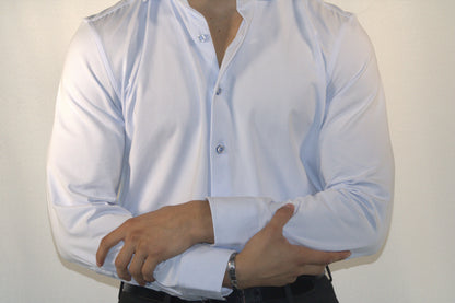 STRETCH COTTON LIGHT BLUE SHIRT